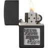 Zippo Classic 363, матовая чёрная