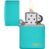 Зажигалка ZIPPO CLASSIC FLAT TURQUOISE 49454ZL